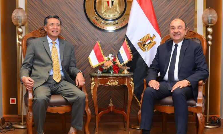 وزير-قطاع-الأعمال-يبحث-مع-سفير-إندونيسيا-بالقاهرة-فرص-التعاون-المشترك